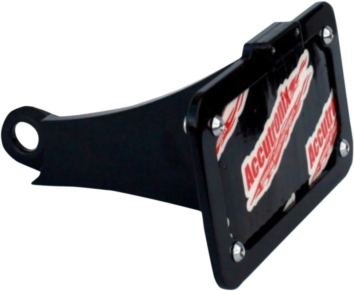 Accutronix Side Mount License Plate With Led For Harley Davidson
