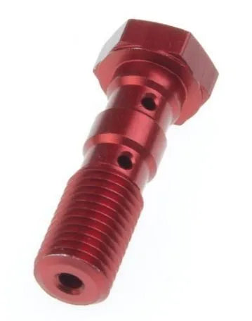 Trw M10 Banjo Bolt - Dobbelt - Aluminium
