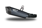 Spark Fighter Evo Slip-on Lyddæmper med Carbon Fiber Endestykke - ECE Godkendt til Vejbrug