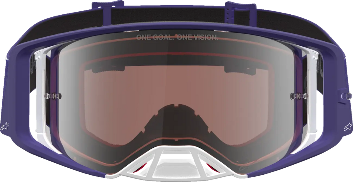 Alpinestars Supertech Atrox Goggle Deep Blue White Mirror Silver
