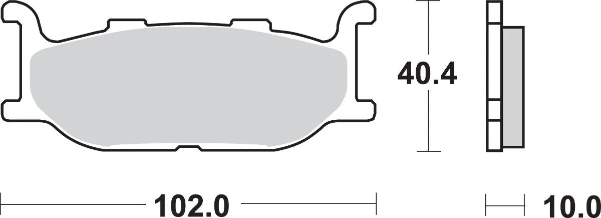 Sbs Hs Street Excel Sintered For Bremseklodser - Foran