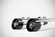 Zard 4.33" Slash-cut Slip-ons Lyddæmper Til HD-Touring E3 - ECE Godkendt