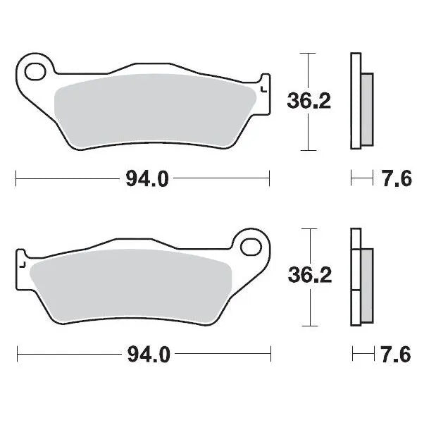 Moto-master Racing Gp Sinterpro Offroad Bremseklodser - For og Bag