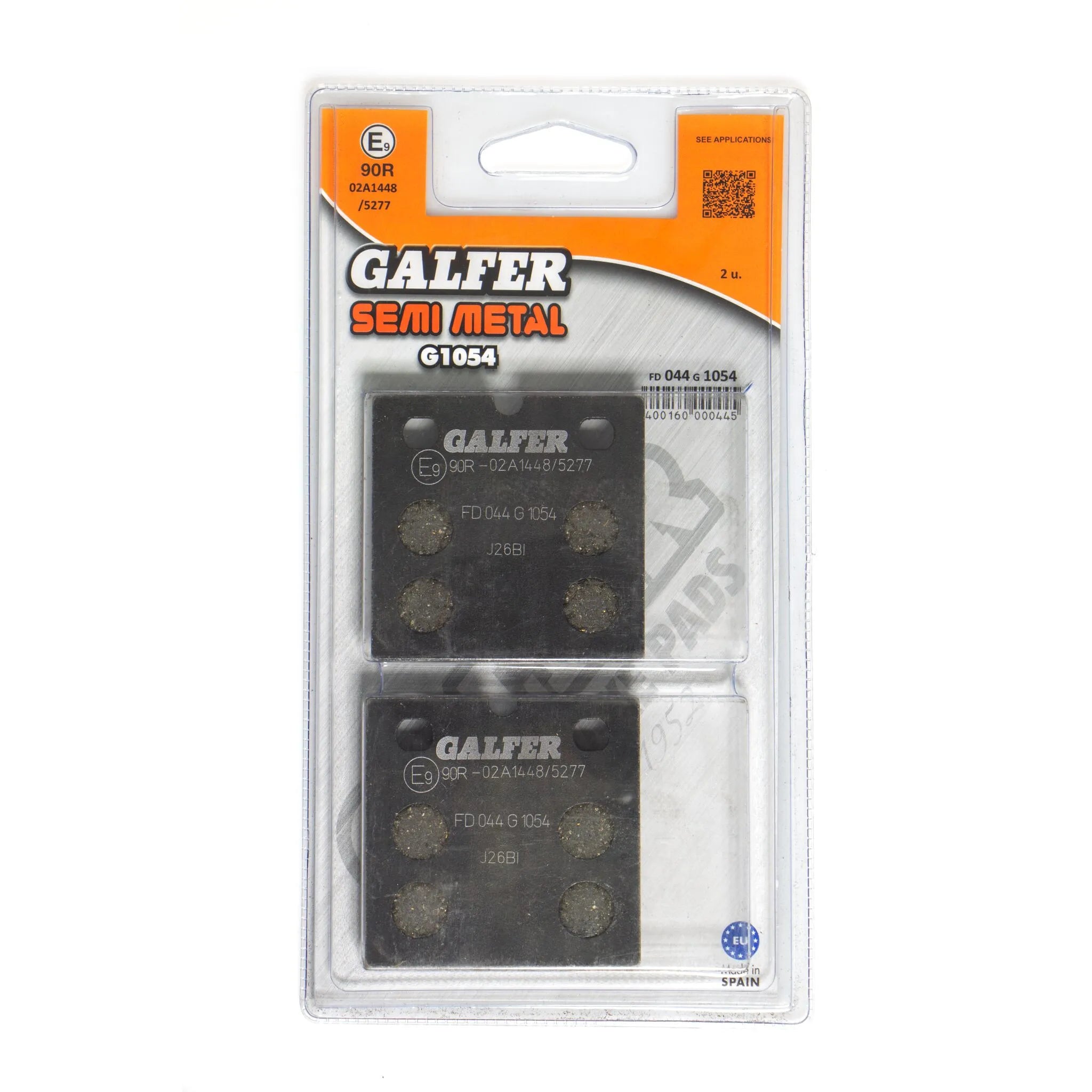 Galfer Semi-metallic Brake Pads For Oem Replacement - Front