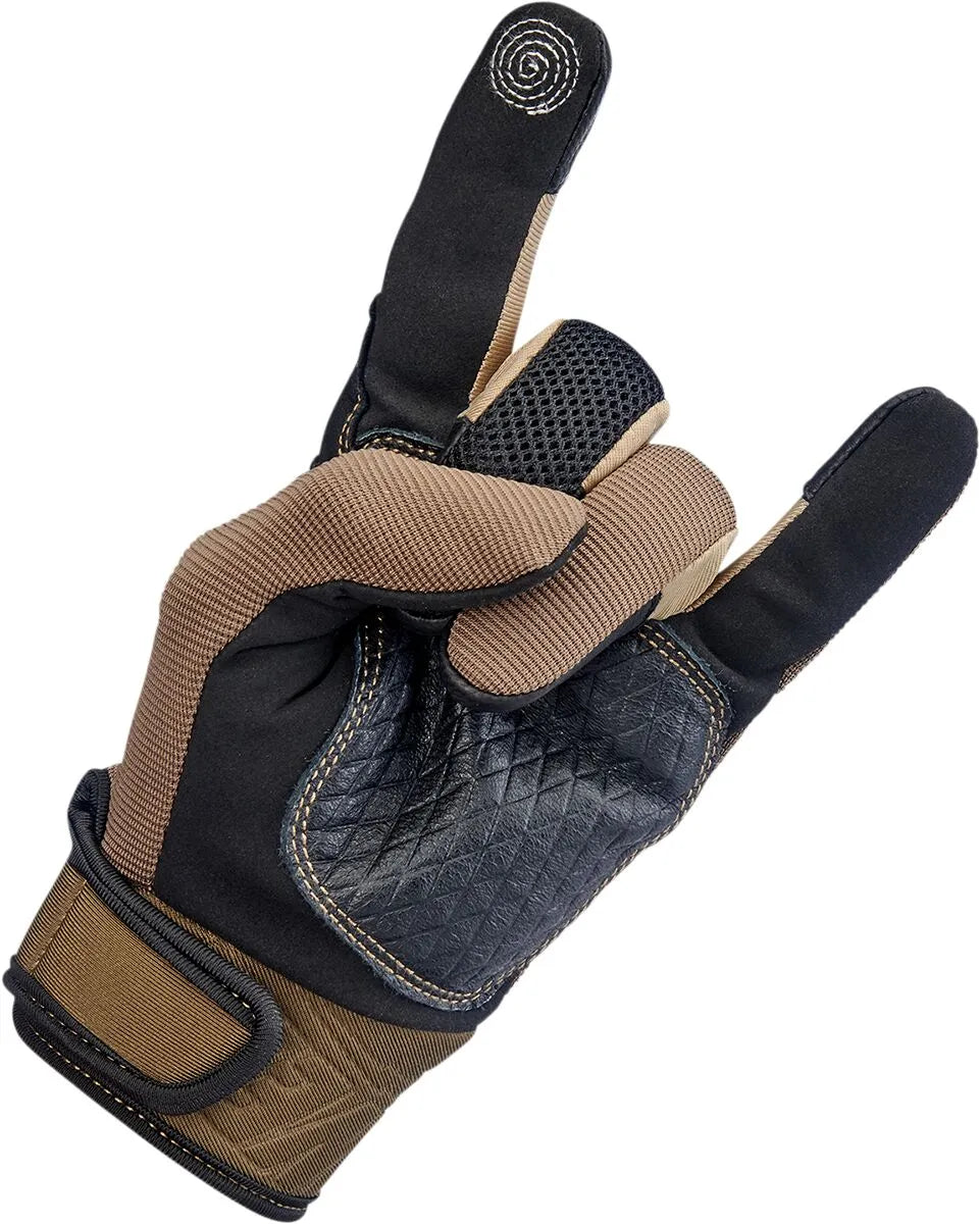 Biltwell Baja Gloves Motocross Inspired - Black/Chocolate