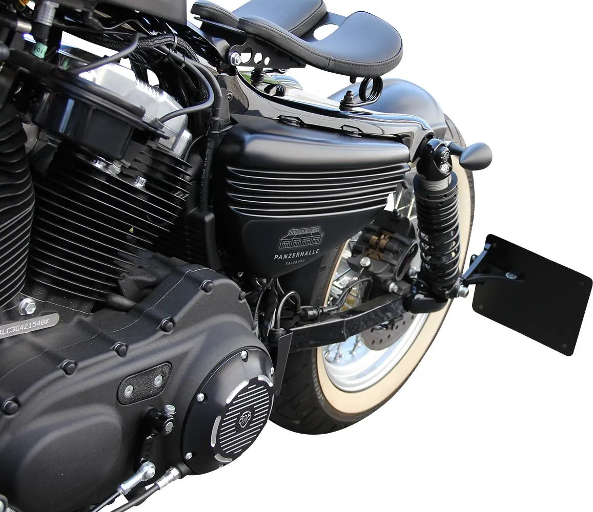 Cult Werk Bobber Side Panel Glossy Black for HD Sportster 1200C