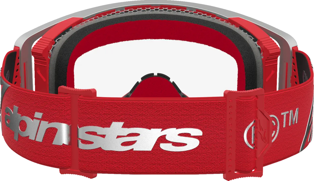 Alpinestars Supertech Dura Air Fluid Goggle Red/Silver/Clear