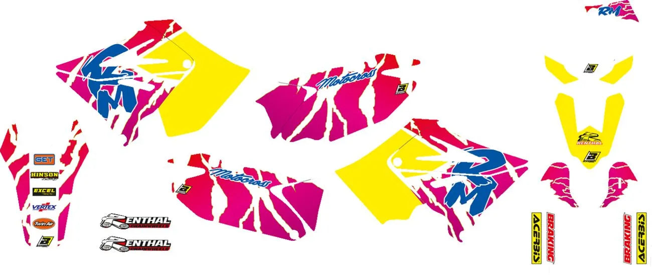 Blackbird Racing Retro Graphic Kit For Suzuki