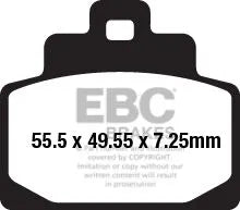 Ebc Sfa-hh Series Sintrede Bremseklodser Til Scootere - Foran