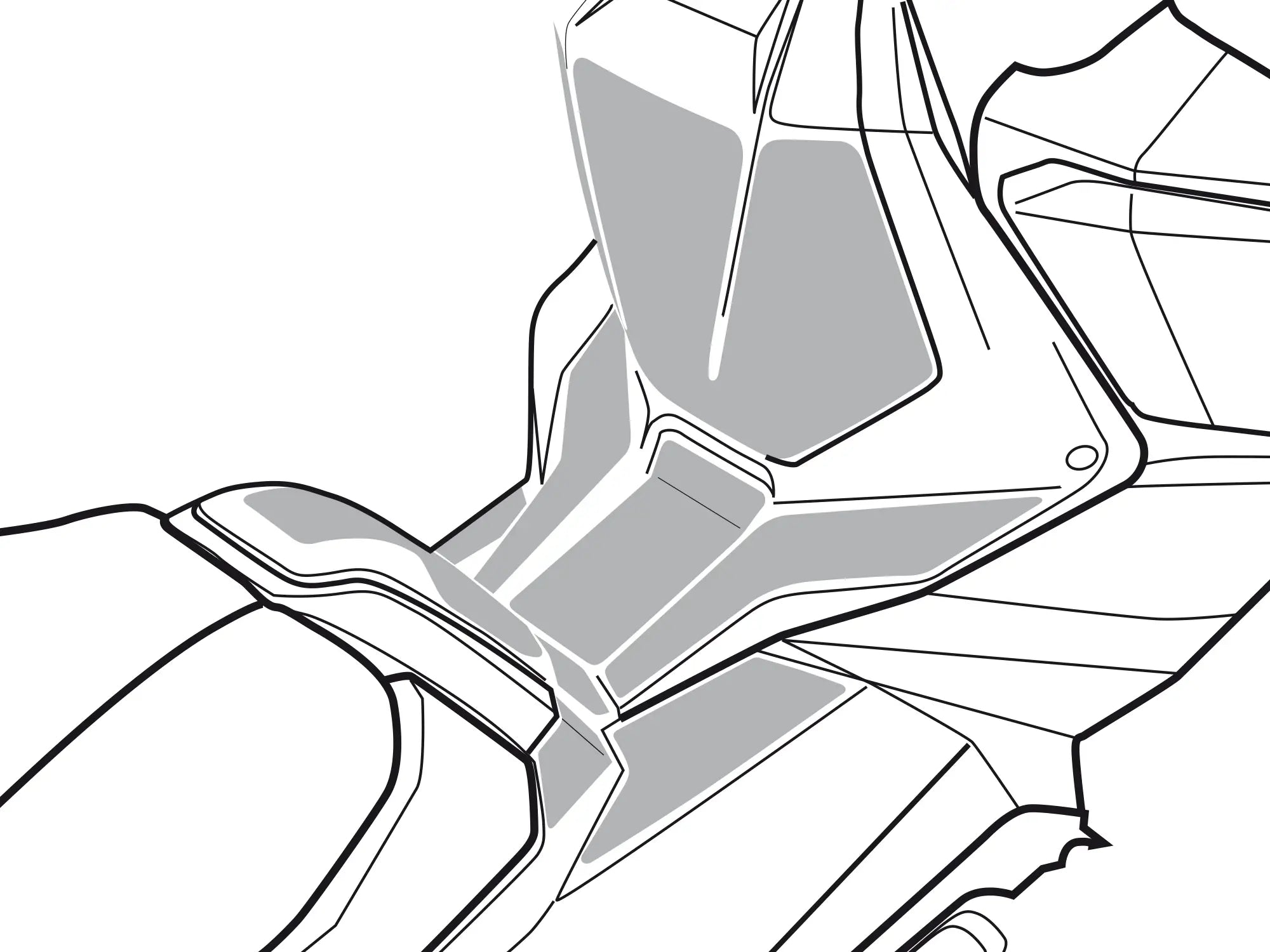 Uniracing Scratch Saver For Honda - Black Vinyl