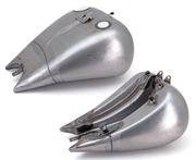 Zodiac 2" Stretched Custom Style Tanks with Dash Mount for Softail Twin Cam – Gas- & Oil Tank