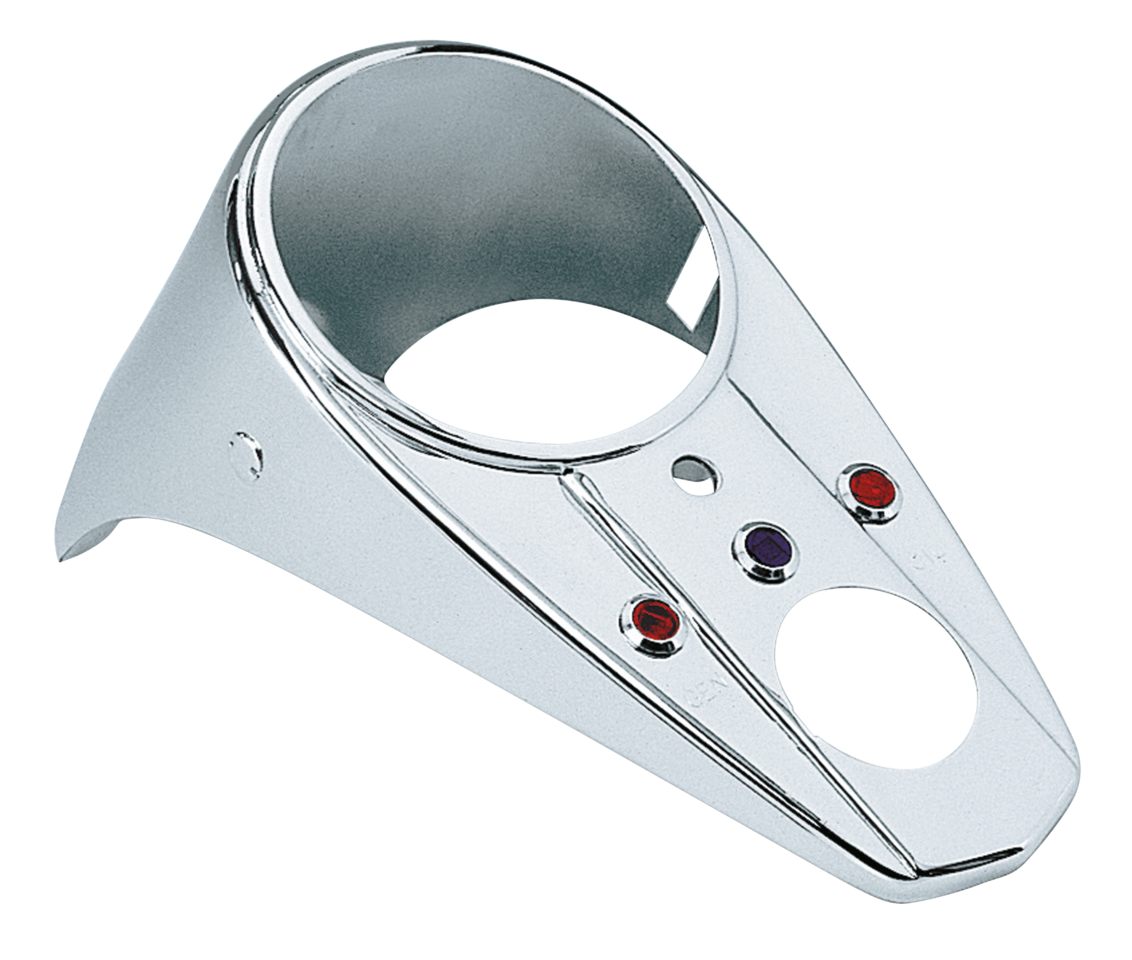Zodiac Three-Light Dash for Fat Bob Tank – Gauges & Dashes