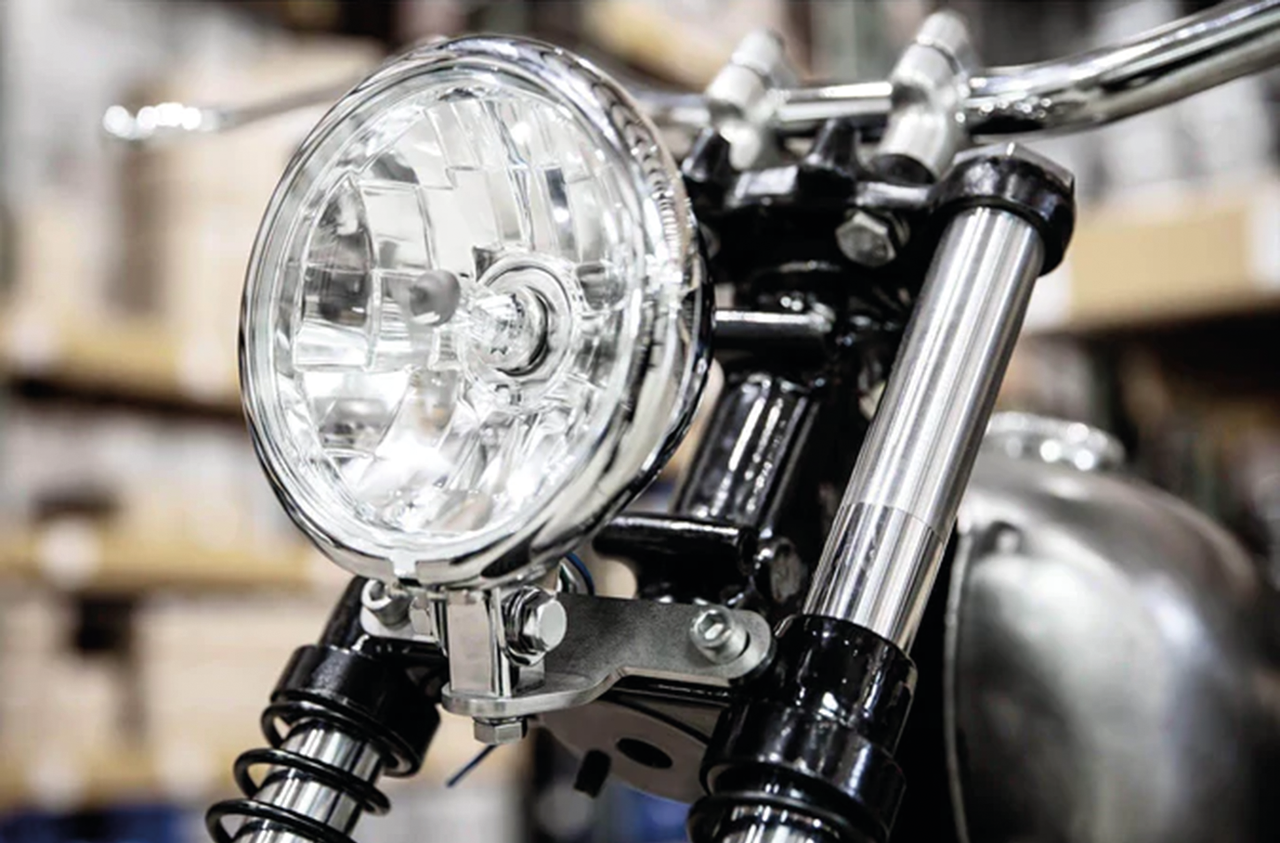 Lowbrow Customs Brackets for Bottom Mount Headlights – Electric & Light