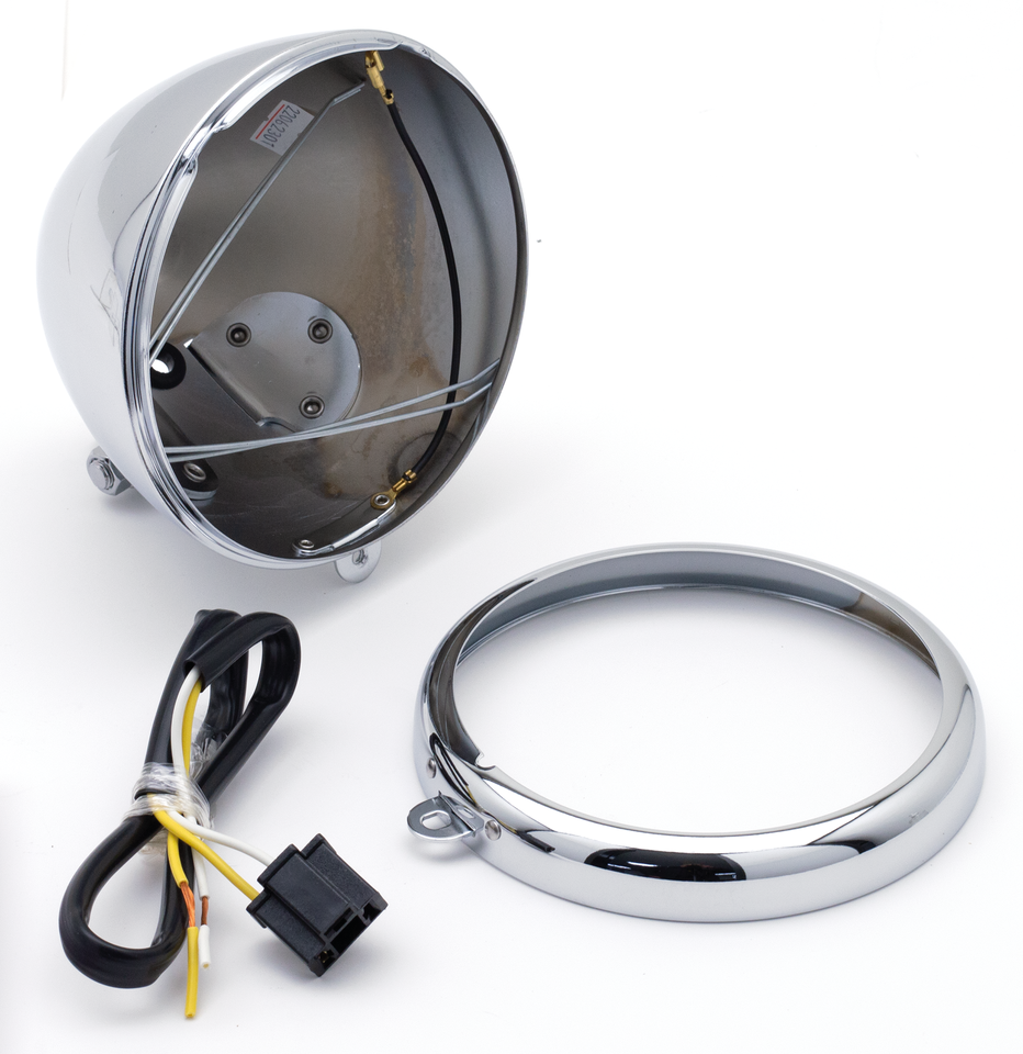 Zodiac Long Body Bottom Mount 6 1/4" Headlight – Electric & Light