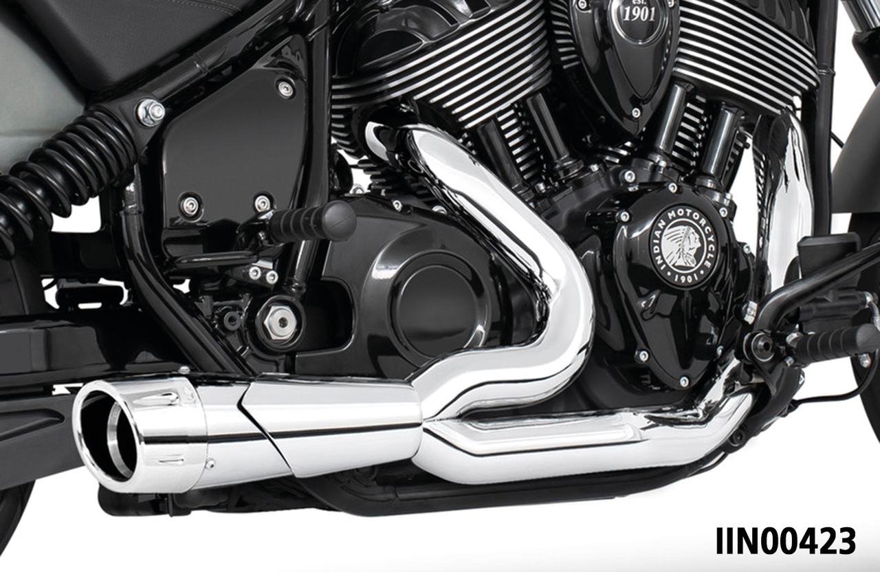 Freedom Performance Exhaust Combat Fluted 2-INTO-1 for Indian Powerplus & Thunderstroke