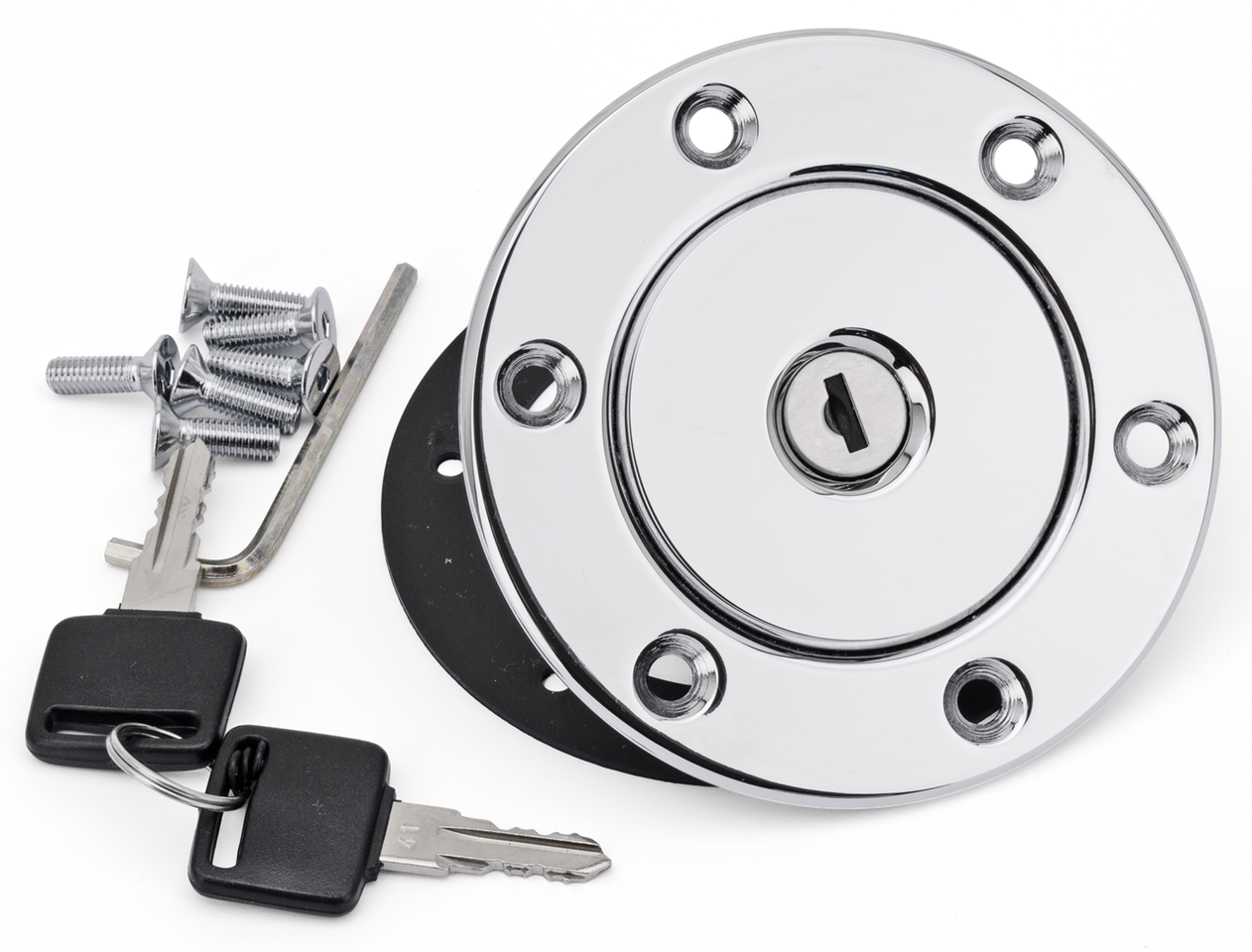 Zodiac Chrome Plated Aero-Style Aluminum Gas Caps – Gas- & Oil Tank