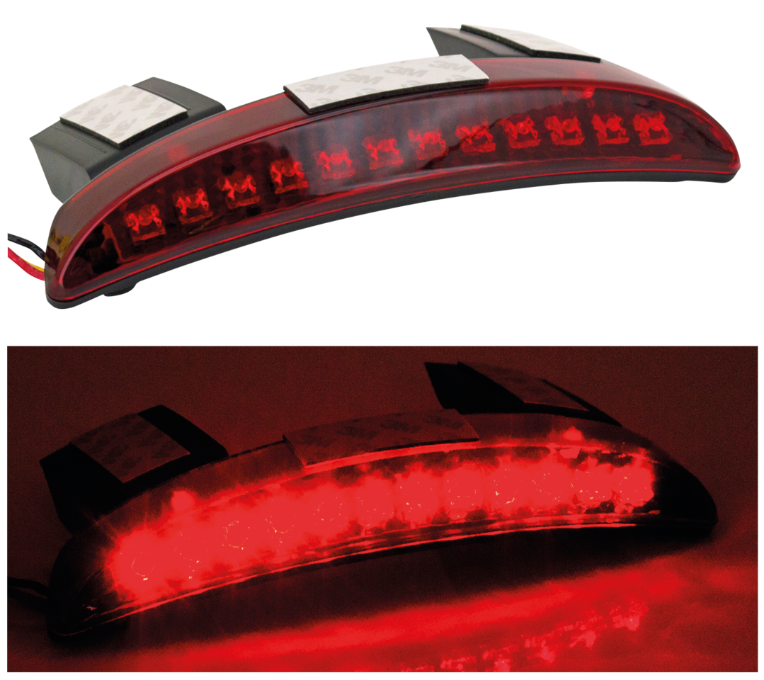 Zodiac Revox Chopped Fender Lights for Sportster & Milwaukee Eight Fat Bob – Electric & Light