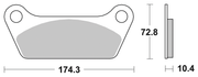 Sbs Rear Disc Brake Pads