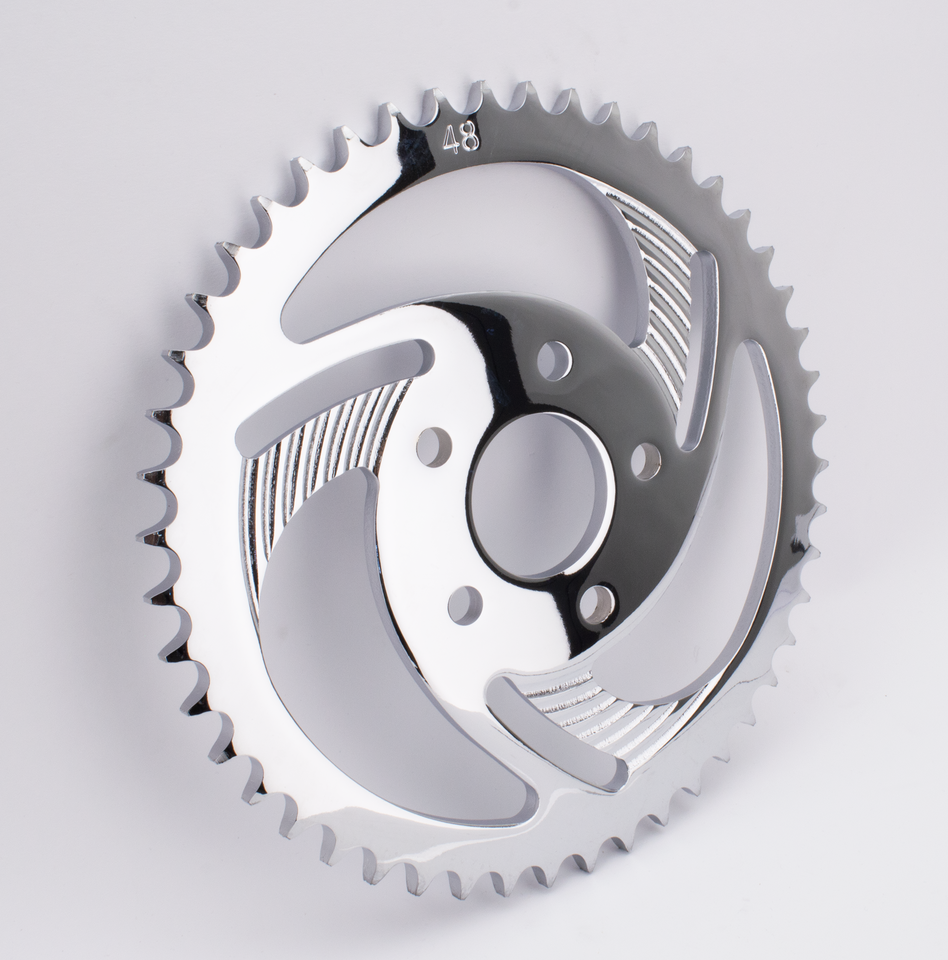 Zodiac "swirled" Rear Sprockets with Chrome Finish – Final Drive