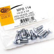 Midwest Acorn Nut Company Chrome Plated Hex Head Cap Screws Assortment – Hardware