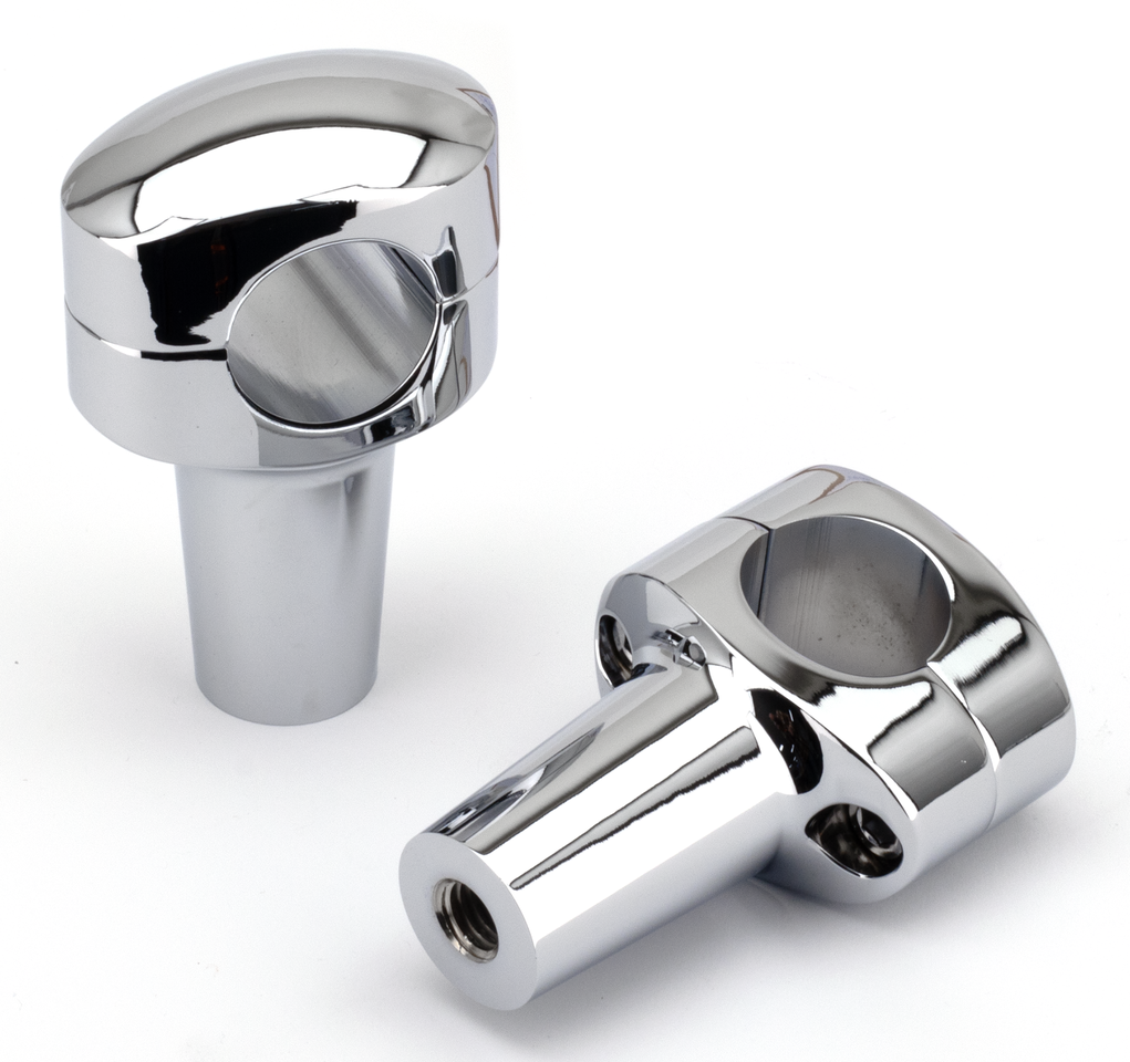 Zodiac Fusion Ii Billet "tapered Oval Head" Fat Bar Risers – Handlebar