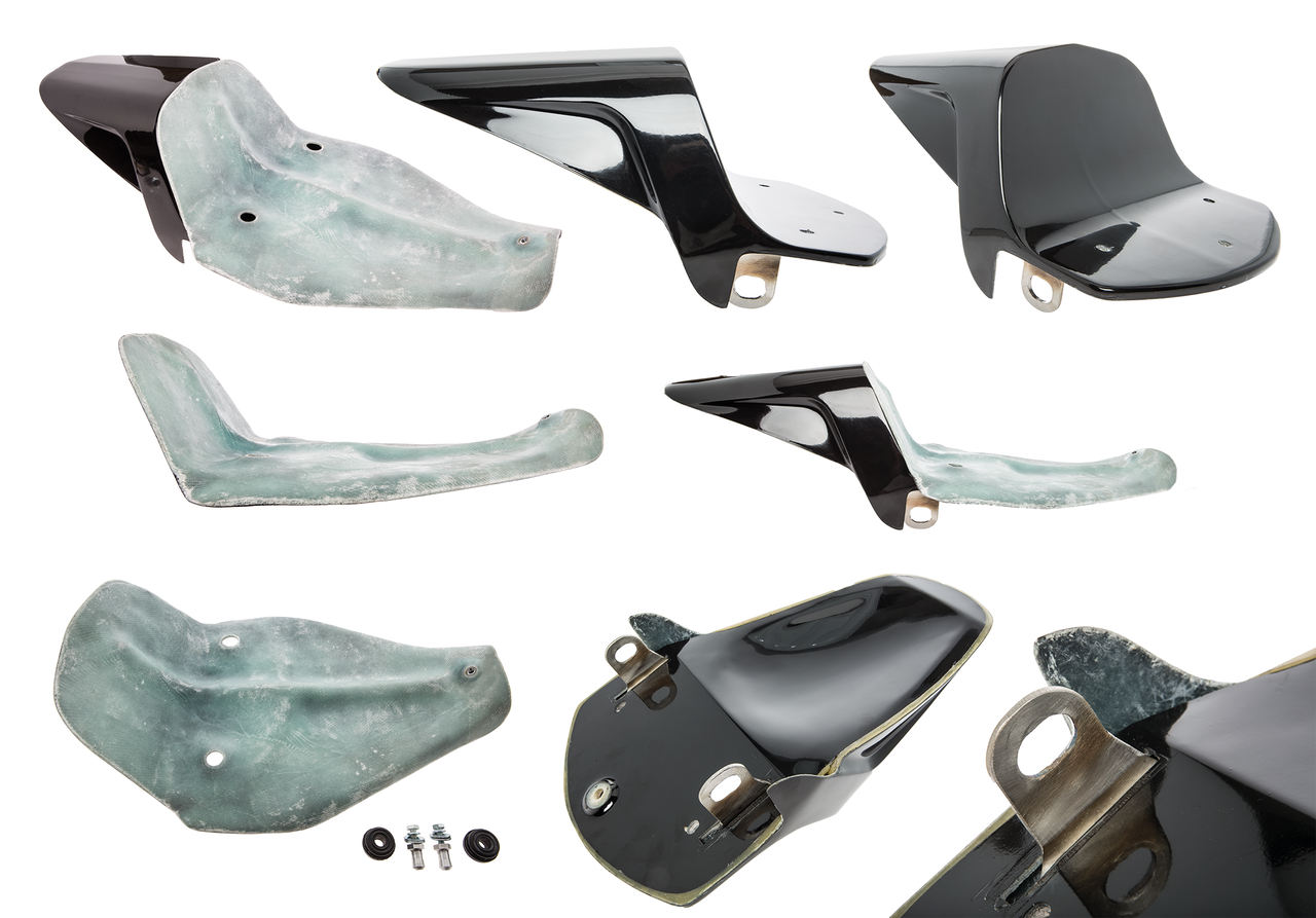 Rick's Motorcycles Rick’s Raceline Dirt Track Rear Fender Kit for Sportster – Fender & Struts