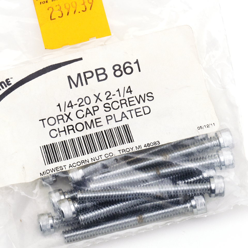 Midwest Acorn Nut Company Chrome Plated Socket Head Torx Screw Assortment – Hardware