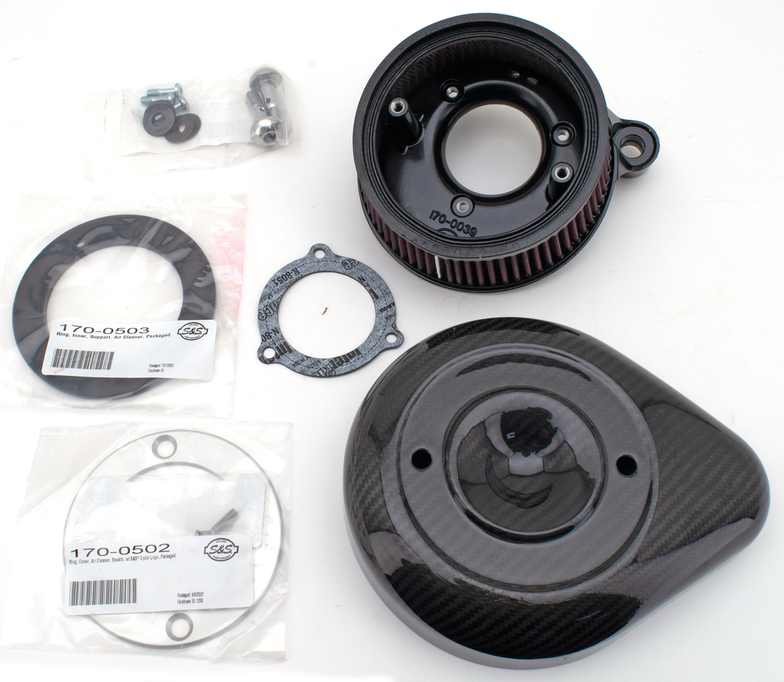 S&S Stealth Carbon Teardrop Air Cleaner – Intake
