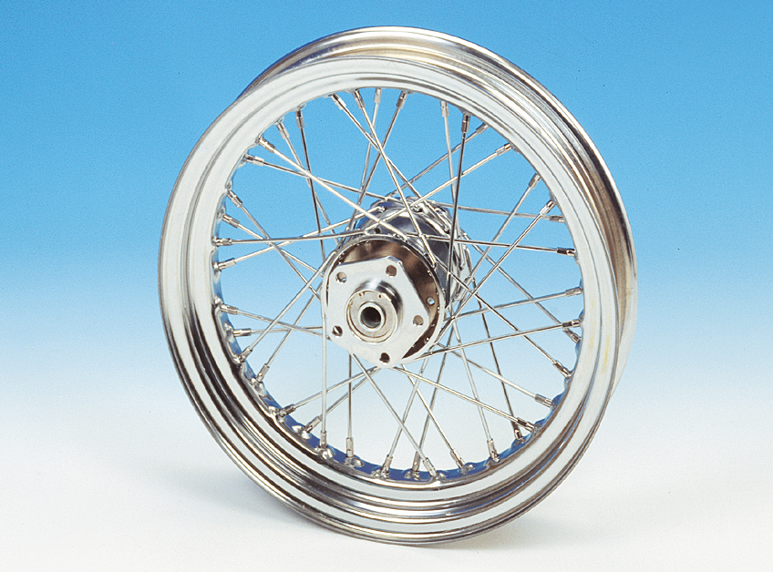 Zodiac Stock Style Wire Wheels for 1982-1999 Big Twin – Wheel & Tire