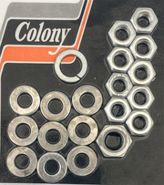 Colony 4-SPEED Big Twin Transmission Side Cover Nut Kits