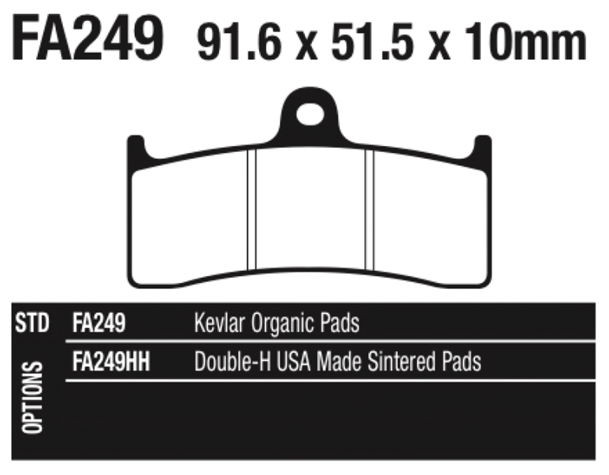 EBC Brakes International Brake Pads for After Market Calipers
