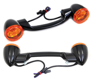 V-Twin Rear Turn Signal Bar with Bullet Turn Signals – Electric & Light