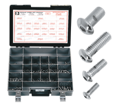 Midwest Acorn Nut Company Chrome Plated Button Head Allen Screws Assortment – Hardware