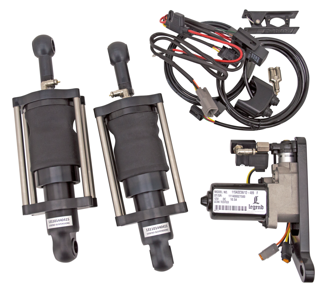 Legend "aero" Air Suspension for Softail – Frame & Rear Suspension