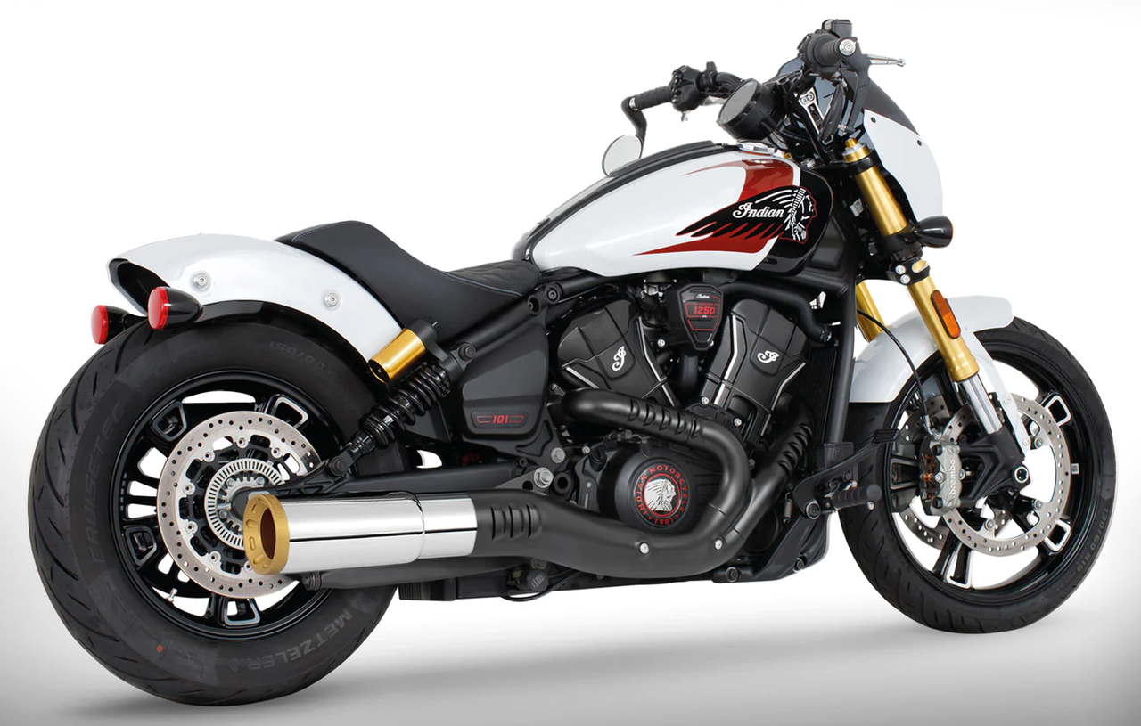Freedom Performance Exhaust 4" Slip-Ons for Indian Scout 2025 to Present
