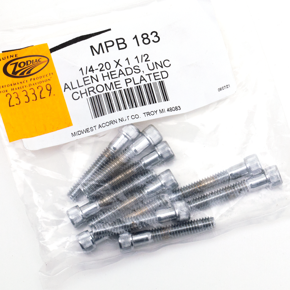 Midwest Acorn Nut Company Chrome Plated Allen Head Screws Assortment Knurled – Hardware