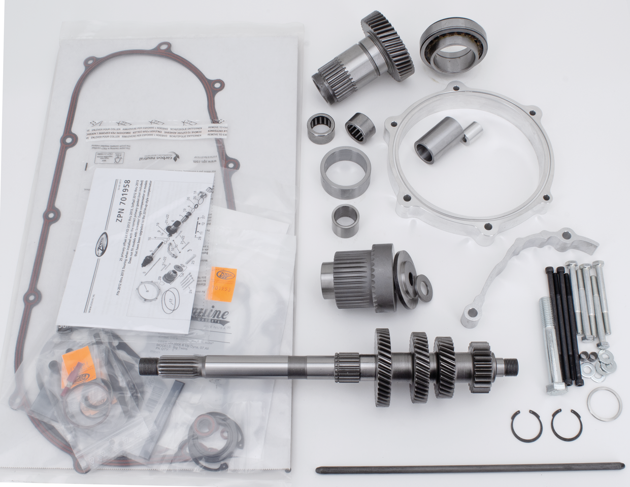 Zodiac Primary Offset Kit for 6 Speed Dyna 2006-2017 & Softail 2007-2017 – Primary & Clutch