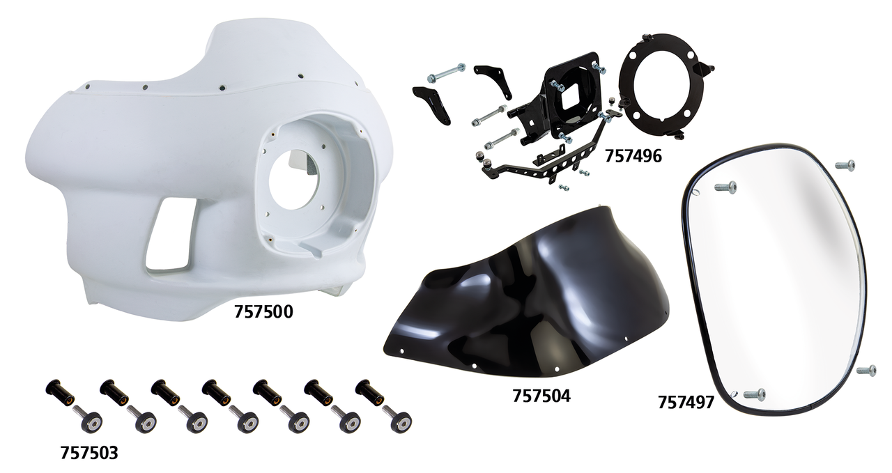 Rick's Motorcycles FXRP Police Replica Club Style Fairing – Windshield