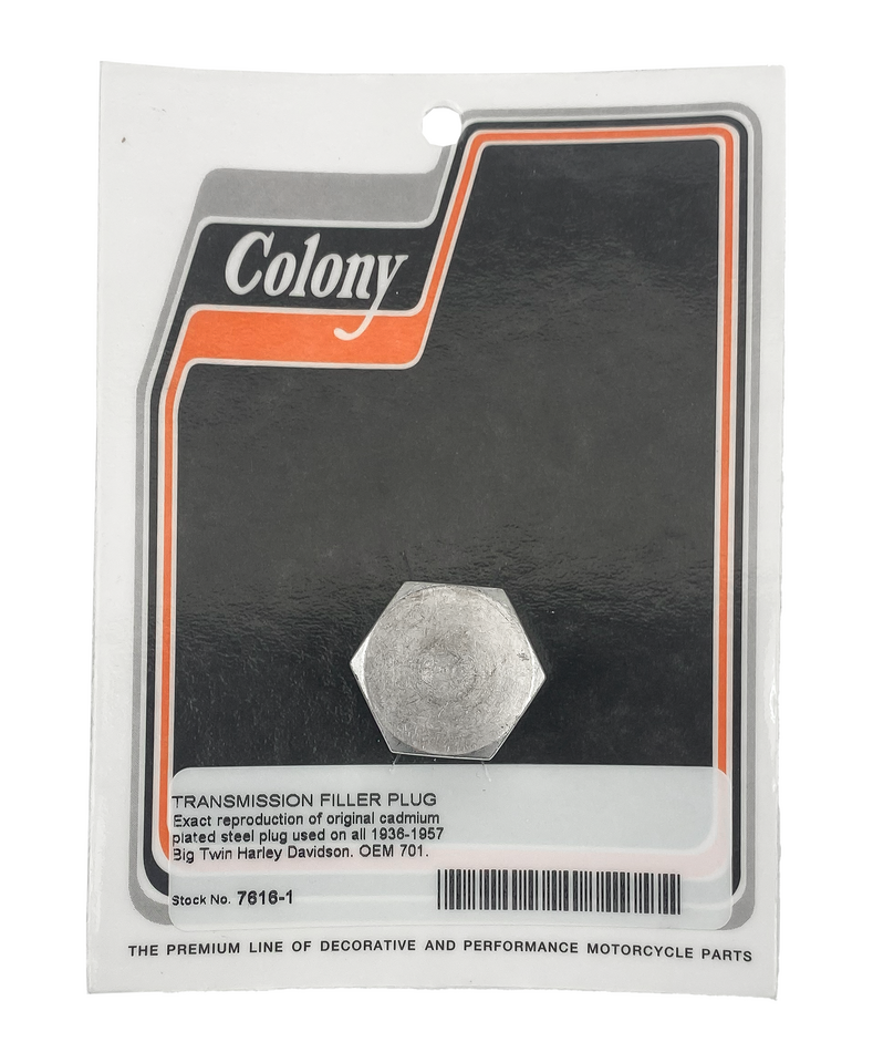 Colony Transmission Filler Plug for 4 Speed Big Twin