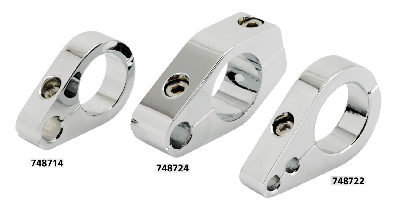 Custom Cycle Engineering Cable Routing Clamps – Control Cables & Hydraulic Lines