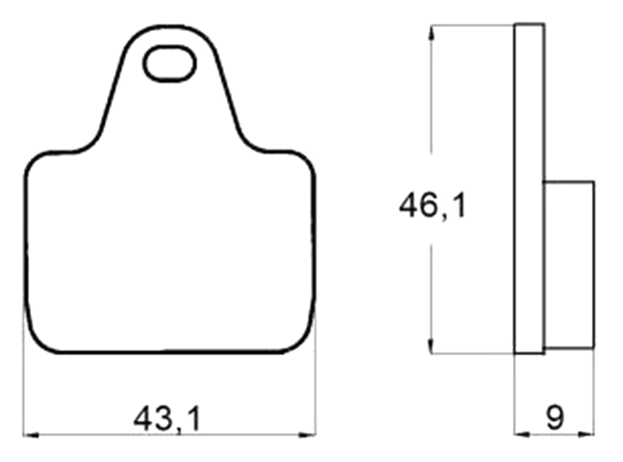 Accossato Brake Pads for After Market Calipers