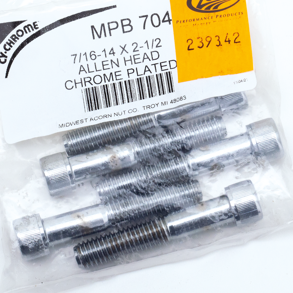 Midwest Acorn Nut Company Chrome Plated 7/16'' Unc Allen Head Screw Assortment – Hardware