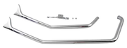 V-Twin Chrome Upsweep Fishtail Drag Pipes – Exhaust