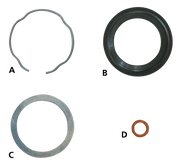 James Gaskets Front Fork Seal Retaining Clips and Back Up Washers