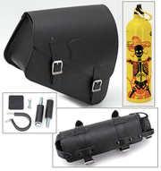 Texas Leather Sportster Frame Bag with Bottle Holder – Luggage