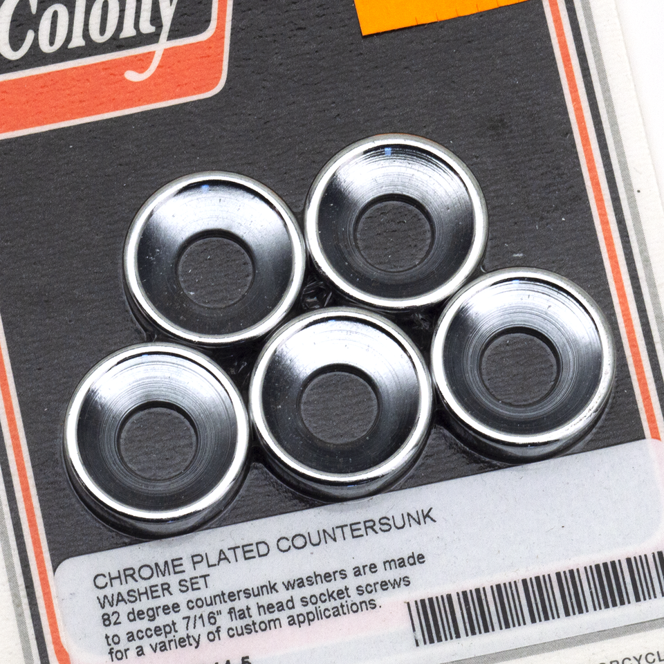 Colony Companion Countersunk Chrome Washers – Hardware