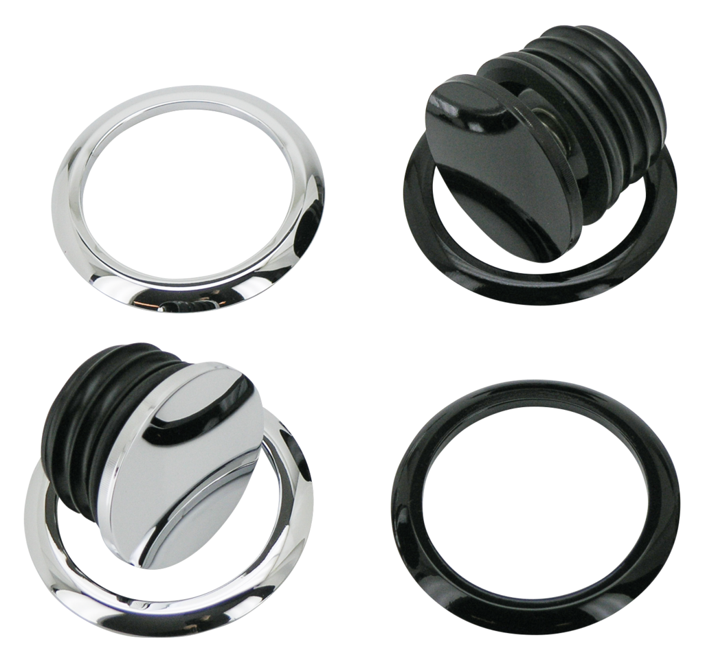 V-Twin Flush-Mount Fuel Caps – Gas- & Oil Tank