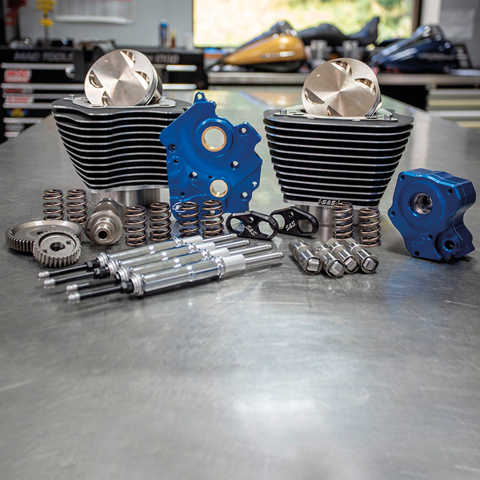S&S 124CI, 128CI, 129CI & 132CI Power Packages for Milwaukee Eight – Engine
