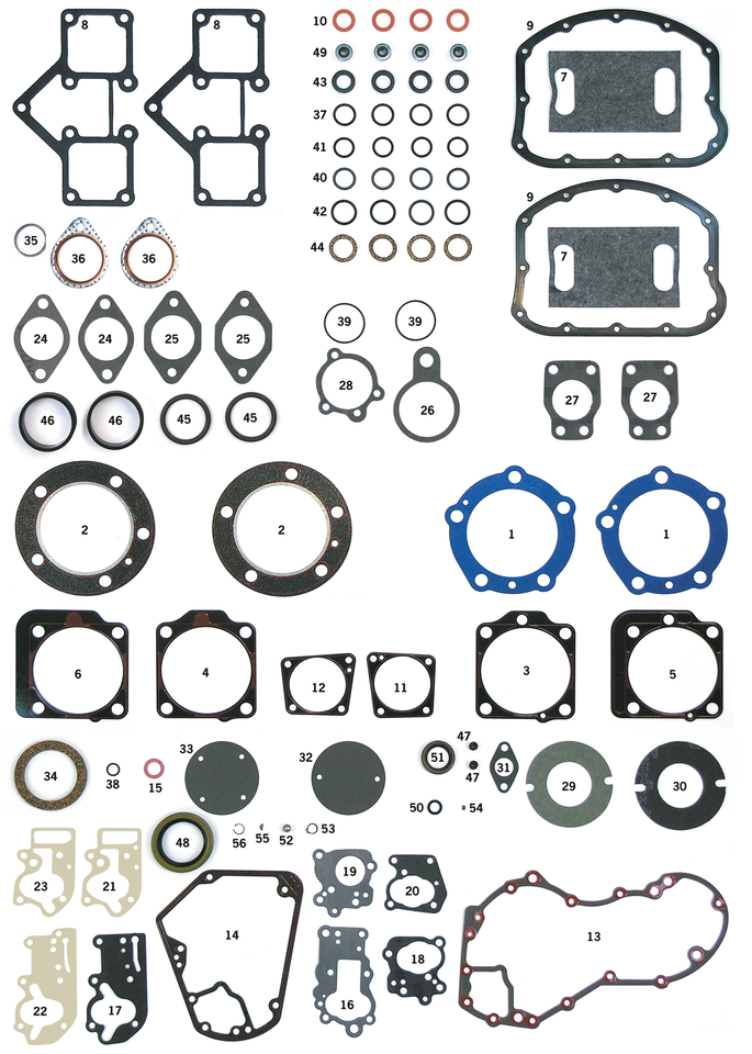 Athena Individual Gaskets, O-Rings and Seals for Panhead & Shovelhead – Gasket & Seals