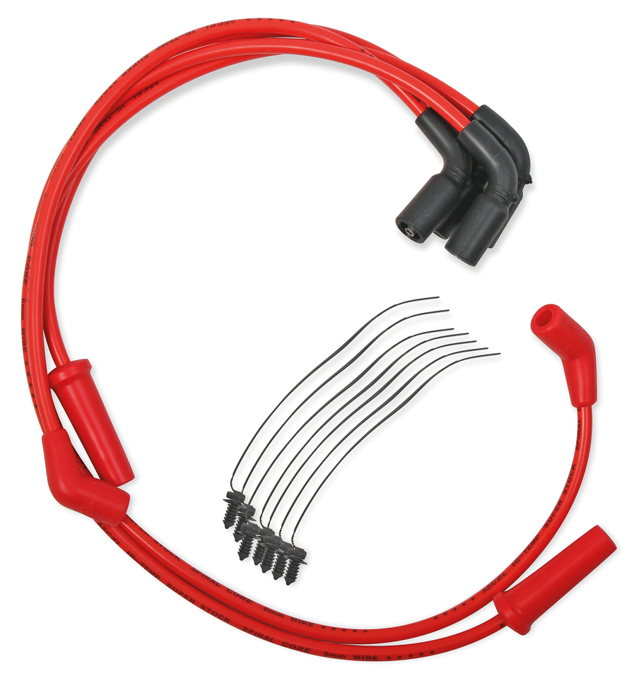 Accel 8.0 S S Ferro-Spiral Core Plug Wires – Engine Electrics